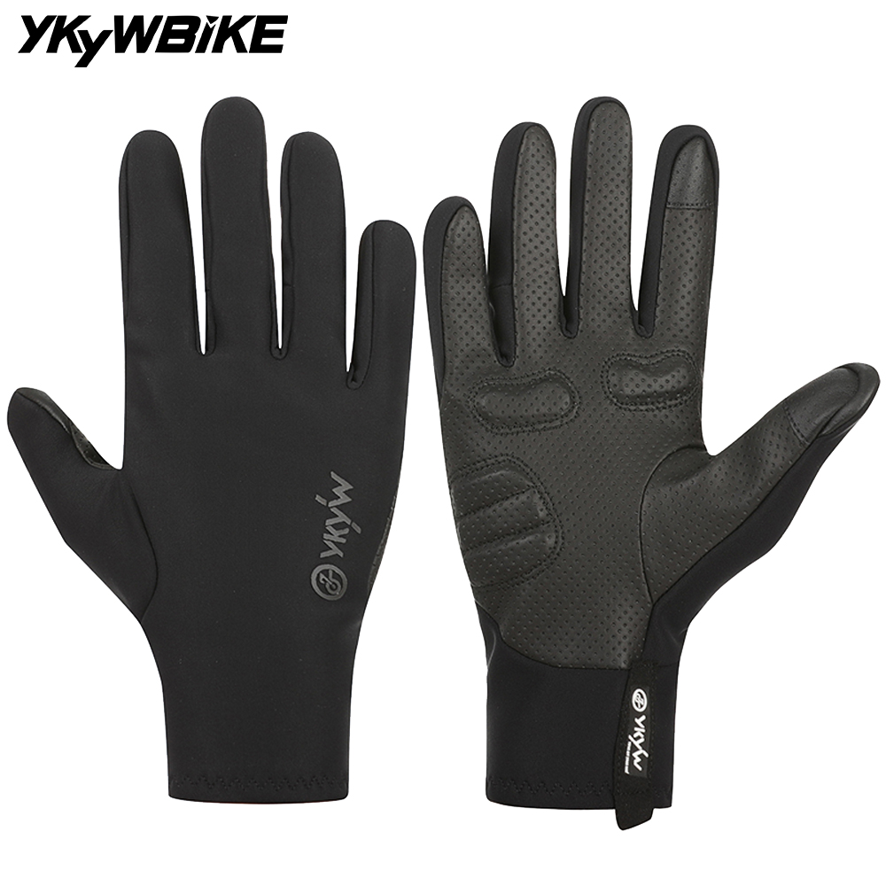 Gardening Glove Waterproof - ถุงมือปั่นจักรยาน YKYWBIKE แบบเต็มนิ้ว 0-15 ° ถุงมือจักรยานเสือหมอบ/เสือภูเขา