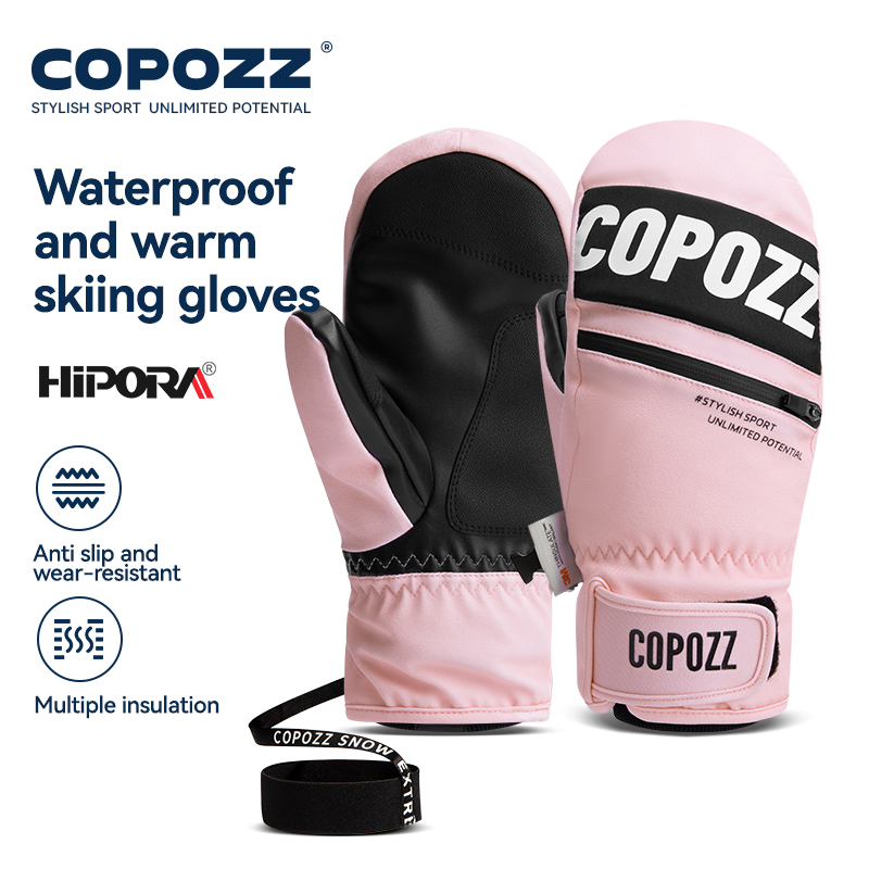 Ski Glove Waterproof - ถุงมือสกี COPOZZ 3M Thinsulate สำหรับผู้หญิงและผู้ชาย กันลม