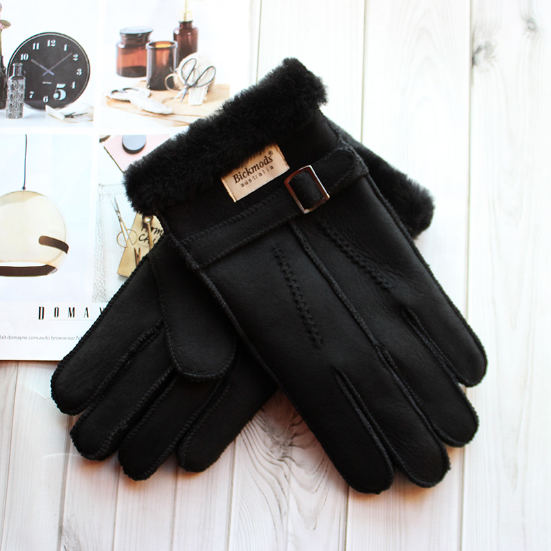 หนังแกะถุงมือขนสัตว์ผู้ชายหนาฤ - Leather Driving Glove บทวิจารณ์และราคา