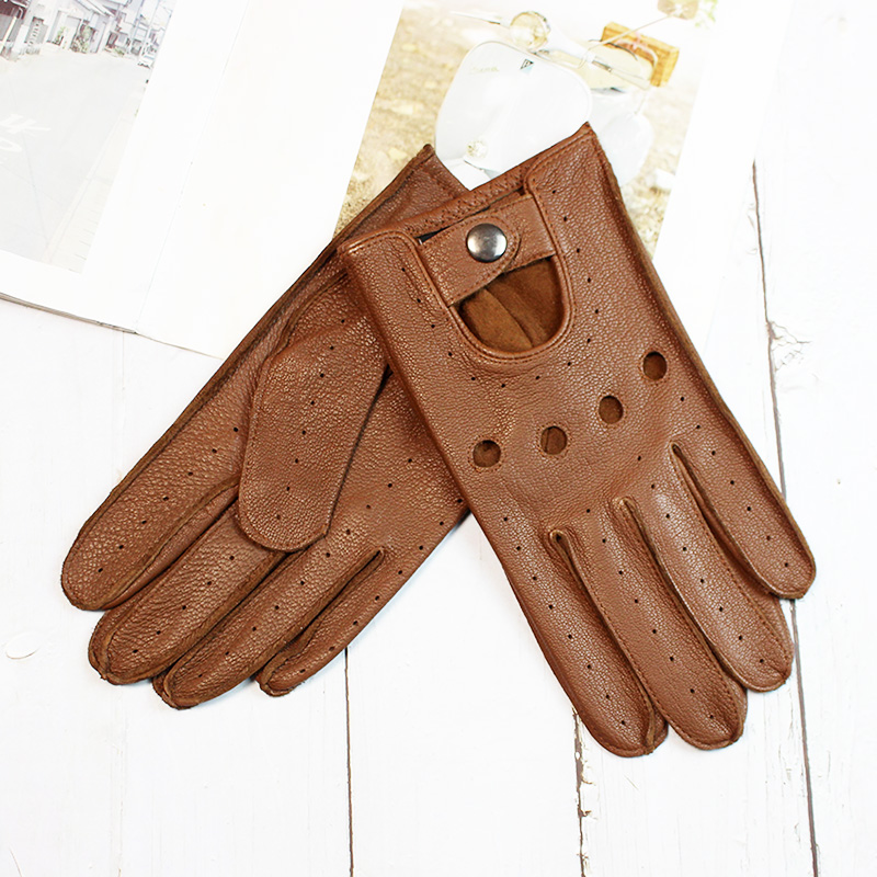 ฤดูร้อนขับรถ Deerskin Full Fin - Leather Driving Glove บทวิจารณ์และราคา