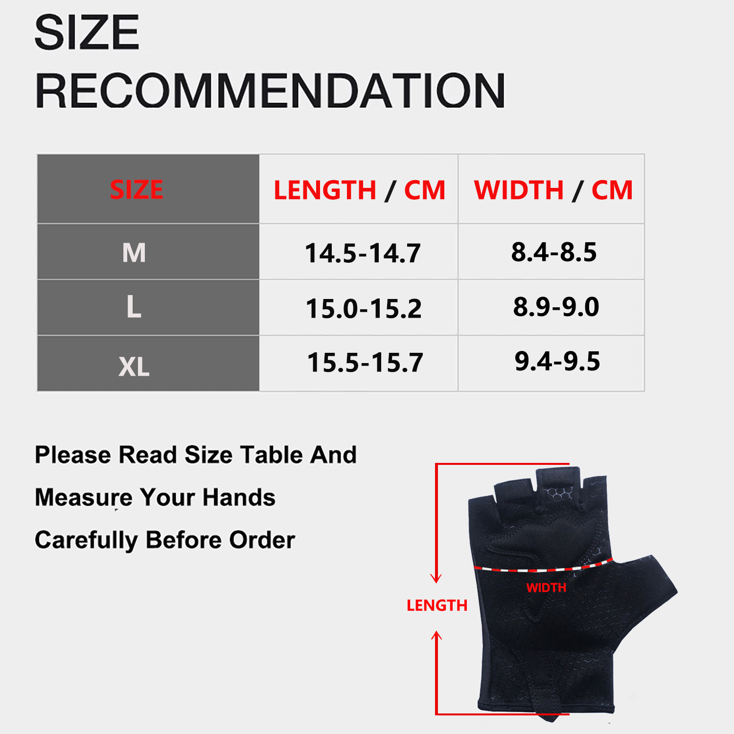 ถุงมือปั่นจักรยานกันลื่น ระบาย - Workout Glove Gym บทวิจารณ์และราคา
