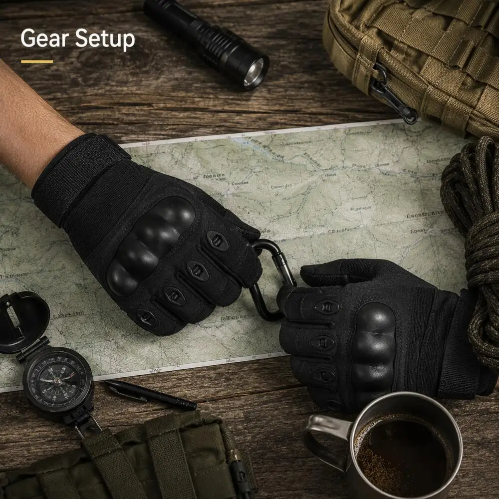 ถุงมือยุทธวิธีทนแรงกระแทกสูง ร - Work Glove Impact บทวิจารณ์และราคา