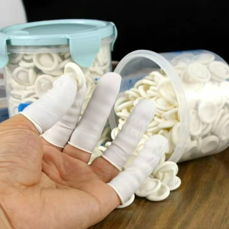 ถุงนิ้วแบบใช้แล้วทิ้งสีขาว 100 - Latex Disposable Glove บทวิจารณ์และราคา