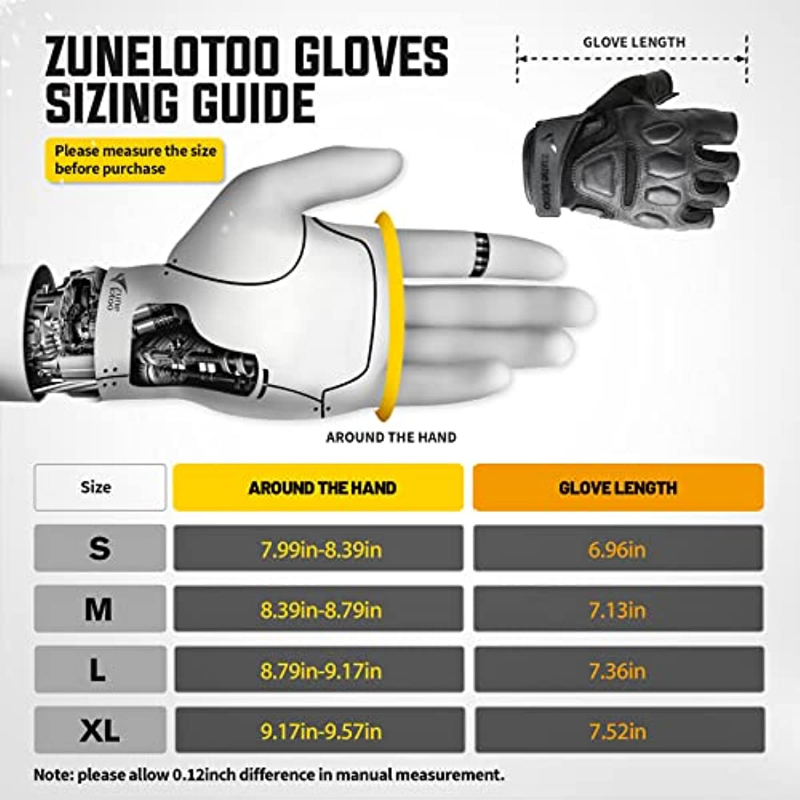 ถุงมือทำงานแบบไร้นิ้วสำหรับหน้ - Work Glove Impact บทวิจารณ์และราคา