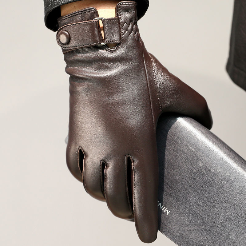 2024 ชายSheepskinถุงมือหนังแฟช - Leather Driving Glove บทวิจารณ์และราคา