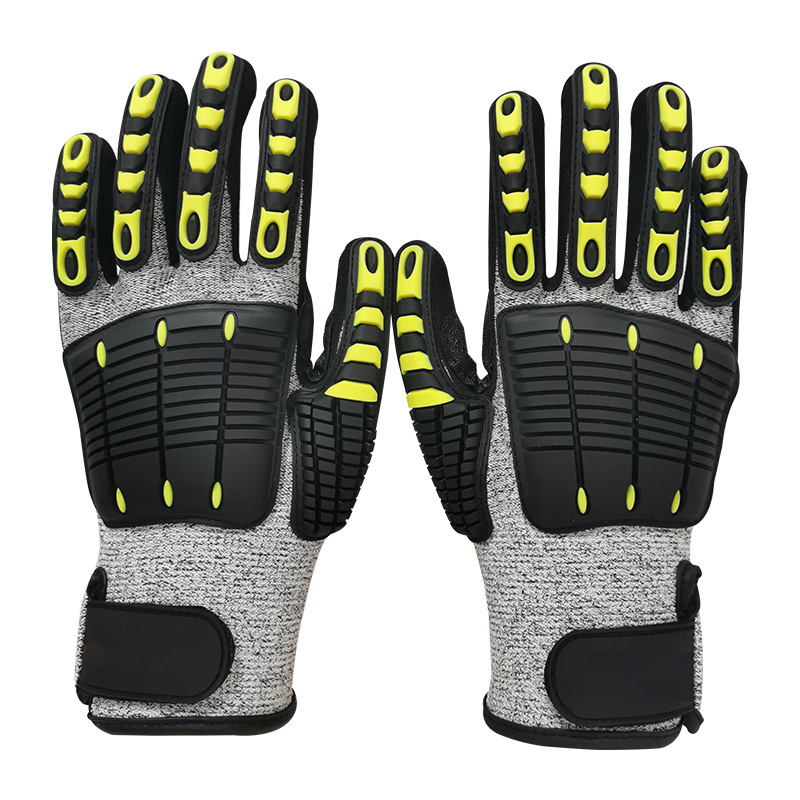 ถุงมือกันการสั่นสะเทือน บุด้วย - Work Glove Impact บทวิจารณ์และราคา