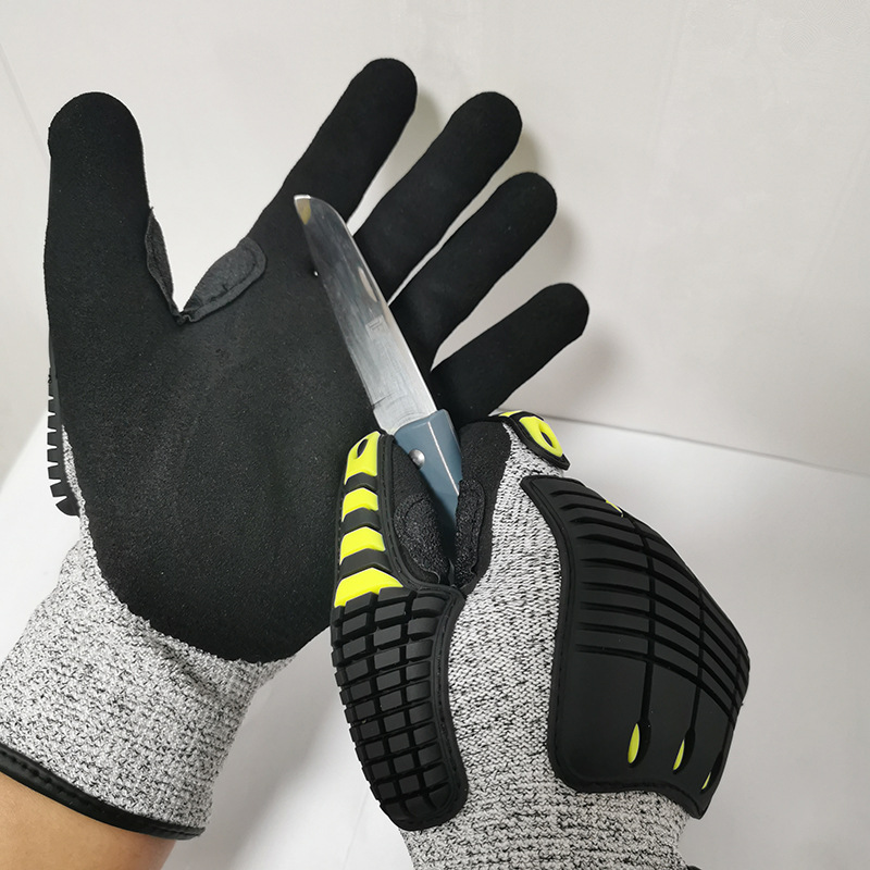 ถุงมือกันการสั่นสะเทือน บุด้วย - Work Glove Impact บทวิจารณ์และราคา