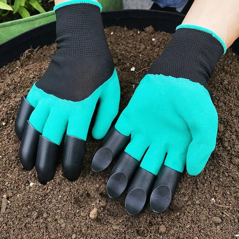 ถุงมือทําสวนพร้อมกรงเล็บระบายอ - Gardening Glove Waterproof บทวิจารณ์และราคา