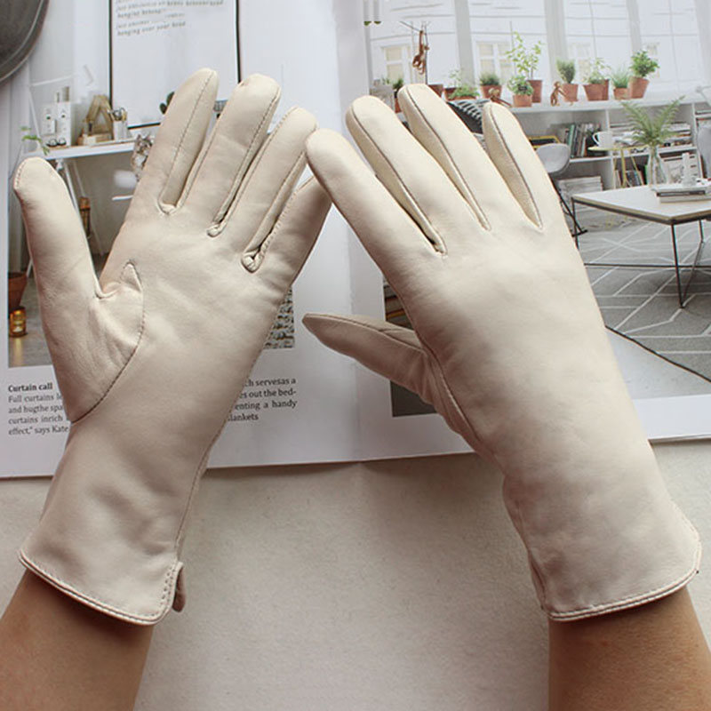 ถุงมือหนังแกะสีสำหรับผู้หญิง ท - Leather Driving Glove บทวิจารณ์และราคา