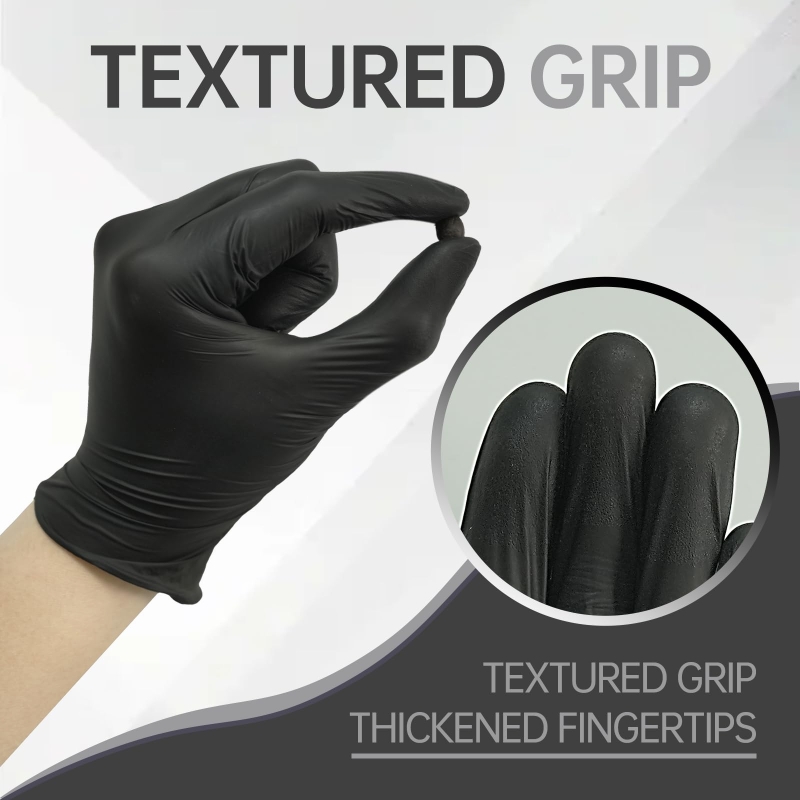 ถุงมือไนไตรล์สีดำ 100 ชิ้น ถุง - Latex Disposable Glove บทวิจารณ์และราคา